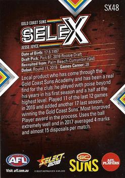2018 Select Footy Stars - Selex #SX48 Jesse Joyce Back